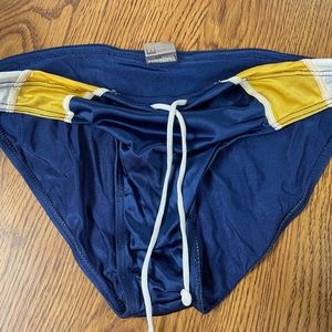 Mens AussieBum 100% nylon drawstring swim brief with bulge lift!! Size M